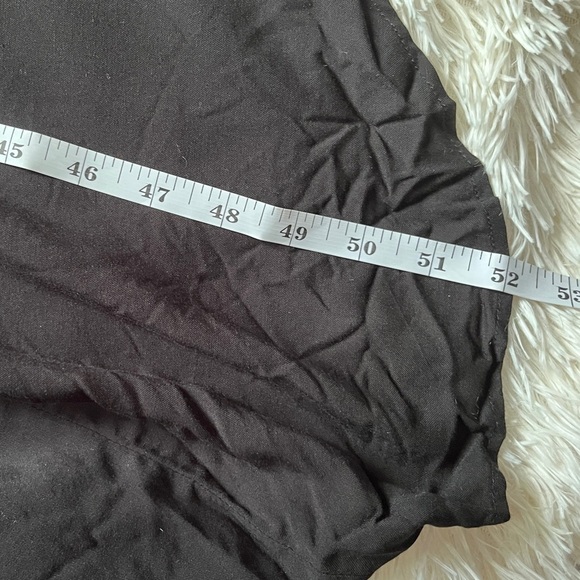 NEW Vince Camuto V-neck Sleeveless Tie-Shoulder Angled Hem Jumpsuit Black Sze S - Picture 11 of 14